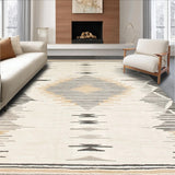 Ultra Soft Area Rug, Non Slip, Stain Resistant, Washable Area Rugs for Living Room, Bedroom, Sophisticated Muted Animal Print(Beige)