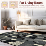 Elegant Monochrome Abstract Geometry(Black)
