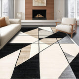 Ultra Soft Area Rug, Non Slip, Stain Resistant, Washable Area Rugs for Living Room, Bedroom, Luxe Minimalist Linear Design Rug With Non Slip Backing For Home Decor(Gray)