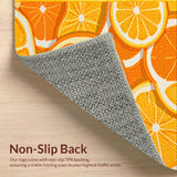 Ultra Soft Area Rug, Non Slip, Stain Resistant, Washable Area Rugs for Living Room, Bedroom, Rustic Warm Gradient Tones(Orange)