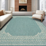 Ultra Soft Area Rug, Non Slip, Stain Resistant, Washable Area Rugs for Living Room, Bedroom, Scalloped Bowknot Bath Rug: Preppy Pastel Area Rug(Blue)