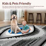 Elegant Dark Gray Abstract Design(Blue)