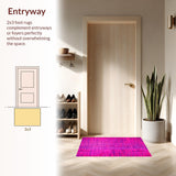 Ultra Soft Area Rug, Non Slip, Stain Resistant, Washable Area Rugs for Living Room, Bedroom, Lively Contemporary Animal Design(Pink)