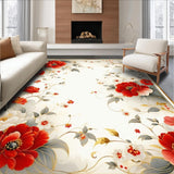 Elegant Earthy Floral Fusion(Red)