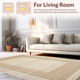 Elegant Minimalist Jute Circle(Beige)