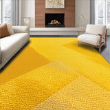 Ultra Soft Area Rug, Non Slip, Stain Resistant, Washable Area Rugs for Living Room, Bedroom, Abstract Yellow Gray Living Room Stain-Resistant Rug(Yellow)