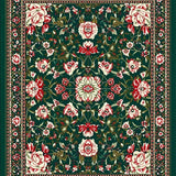 Ultra Soft Area Rug, Non Slip, Stain Resistant, Washable Area Rugs for Living Room, Bedroom, Chic Soft Low Pile Design(Green)