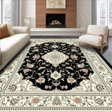 Striking Black and Ivory Trellis(Black)