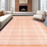 Ultra Soft Area Rug, Non Slip, Stain Resistant, Washable Area Rugs for Living Room, Bedroom, Vibrant Artistic Ogee Patterned Rug(Orange)