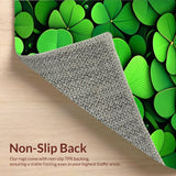 Ultra Soft Area Rug, Non Slip, Stain Resistant, Washable Area Rugs for Living Room, Bedroom, Playful St. Patrick's Day Aesthetic(Green)