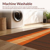 Ultra Soft Area Rug, Non Slip, Stain Resistant, Washable Area Rugs for Living Room, Bedroom, Colorful Soft Touch Design(Brown)