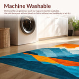 Whimsical Geometric Swirls(Blue)