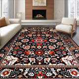 Lively Eclectic Tiled Motif(Black)