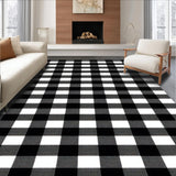 Cozy Traditional Checkerboard Motif(Black)