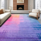Ultra Soft Area Rug, Non Slip, Stain Resistant, Washable Area Rugs for Living Room, Bedroom, Radiant Soft Rainbow Fusion Style(Pink)