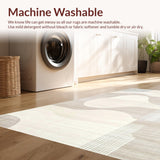 Chic Two Tone Abstract Linear Motif(Beige)