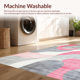 Chic Light Pink Abstract Swirls(Pink)