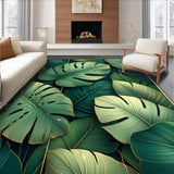 Vibrant Nature Inspired Floor Art(Green)