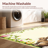 Festive Colorful Rabbit Illustration(Beige)