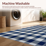 Artistic Dusk Blue Gingham Visual Appeal(Blue)