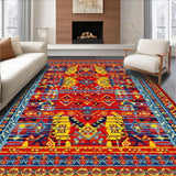 Eclectic Multicolor Ethnic(Red)