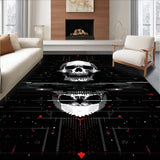Ultra Soft Area Rug, Non Slip, Stain Resistant, Washable Area Rugs for Living Room, Bedroom, Elegant Witchcraft Inspired Mat(Black)