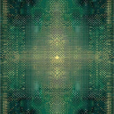 Ultra Soft Area Rug, Non Slip, Stain Resistant, Washable Area Rugs for Living Room, Bedroom, Geometric Spotted with Deep Green and Gold(Green)