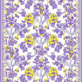 Ultra Soft Area Rug, Non Slip, Stain Resistant, Washable Area Rugs for Living Room, Bedroom, Whimsical Lavender Blooming Style(Purple)