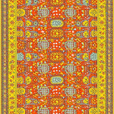 Ultra Soft Area Rug, Non Slip, Stain Resistant, Washable Area Rugs for Living Room, Bedroom, Lively Plush Tufted Whimsy Creation(Orange)