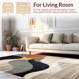 Elegant Beige Abstract Curvature(Gray)