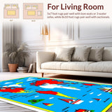 Colorful Alphabetic Interactive Canvas(Blue)