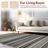 Cozy Earth Tone Striped(Black)