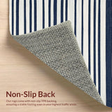 Ultra Soft Area Rug, Non Slip, Stain Resistant, Washable Area Rugs for Living Room, Bedroom, Vibrant Nautical Inspired Textures(Blue)
