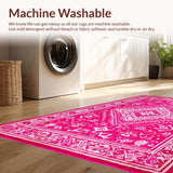 Bold Graphic Statement Door Mat(Pink)