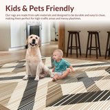 Contemporary Diamond Motif in Brown(Beige)