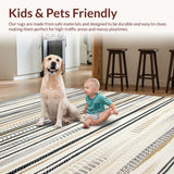 Chic Vintage Inspired Striped Motif(Beige)