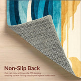 Contemporary Swirling Aquatic Design(Blue)