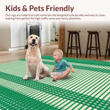 Cozy Earthy Tones with Lattice Design(Green)