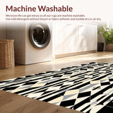 Ultra Soft Area Rug, Non Slip, Stain Resistant, Washable Area Rugs for Living Room, Bedroom, Rustic Earthy Abstract Pattern(Beige)