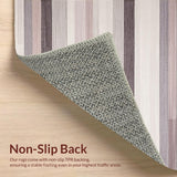 Ultra Soft Area Rug, Non Slip, Stain Resistant, Washable Area Rugs for Living Room, Bedroom, Contemporary Soft Mauve and Taupe(Gray)