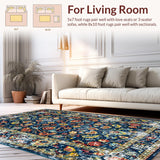 Chic Colorful Paisley Motif(Blue)