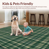 Elegant Earthy Plaid Composition(Green)