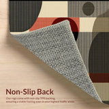 Ultra Soft Area Rug, Non Slip, Stain Resistant, Washable Area Rugs for Living Room, Bedroom, Elegant Warm Tones Animal Motif(Gray)