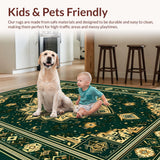 Luxurious Abstract Ogee Imprint(Green)