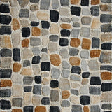 Ultra Soft Area Rug, Non Slip, Stain Resistant, Washable Area Rugs for Living Room, Bedroom, Boho Serenity Area With Cobblestone Shapes and Muted Earth Tones(Beige)