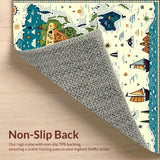 Interactive Global Explorer Play Circle with Continents for Classroom(Green)