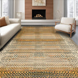 Ultra Soft Area Rug, Non Slip, Stain Resistant, Washable Area Rugs for Living Room, Bedroom, Luxe Whimsical Cow Design Element(Orange)