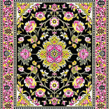Cozy Pastel Floral Elegance(Black)
