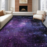 Ultra Soft Area Rug, Non Slip, Stain Resistant, Washable Area Rugs for Living Room, Bedroom, Galaxy Spectrum Area Rug(Purple)