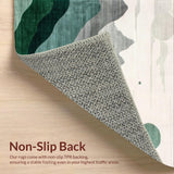 Artistic Abstract Mountain Silhouette(Green)